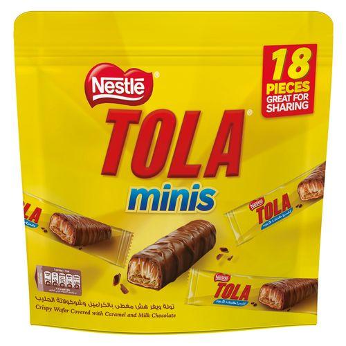 نستله تولا مينيز ويفر مقرمش مغطى بالشوكولاتة الناعمة والكراميل الذهبي 279جم