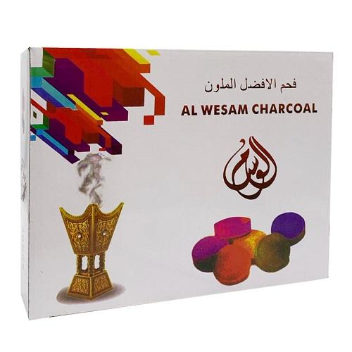 الوسام فحم الافضل الملون 50قطعة