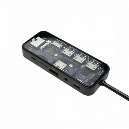 اكس باور اتش اي10 PD Type C هاب 10في1 92واط رمادي شفاف موديل رقم.XP-HU10-GY