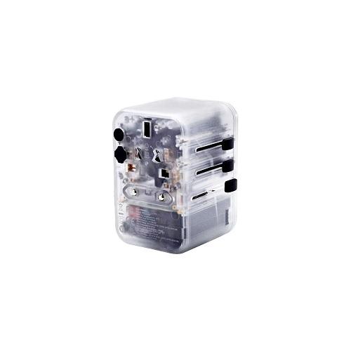 اكس باور تي ايه 65سي محول مشترك للسفر 5منافذ PD شفاف 65واط موديل رقم.XP-636FV-TS