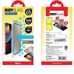توري بودي جلاس حماية شاشة مضادة للبكتيريا لايفون 13 برو ماكس6.7بوصة خصوصية موديل رقم.IP2167-BDG-AB03