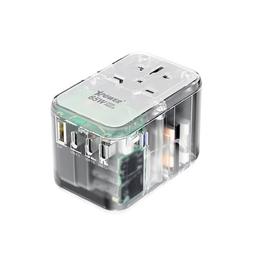 اكس باور تي ايه 65سي محول مشترك للسفر 5منافذ PD شفاف 65واط موديل رقم.XP-636FV-TS