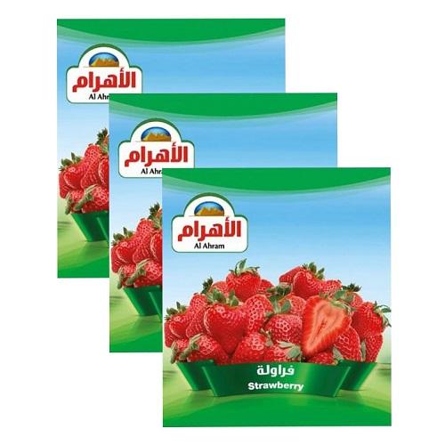 الاهرام فراولة مجمدة 400جم 3حبة
