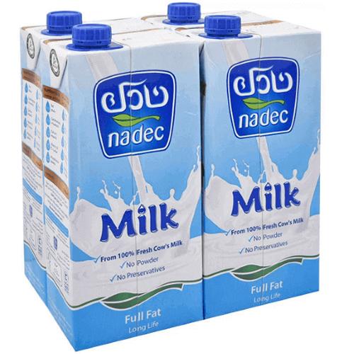 نادك حليب كامل الدسم طويل الامد 1لتر 4حبة