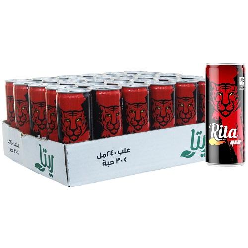 ريتا رد مشروب غازي 240مل 30حبة