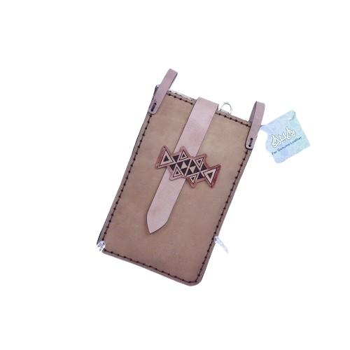 حقيبة كتف نسائية من الجلد الطبيعي مطعمة بزخارف اسلامية او فرعونية موديل رقم.WS-HR-003