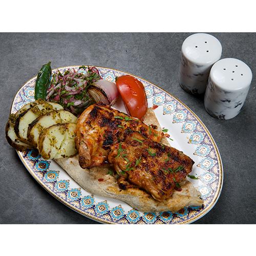 وجبة نصف دجاجة مشوية