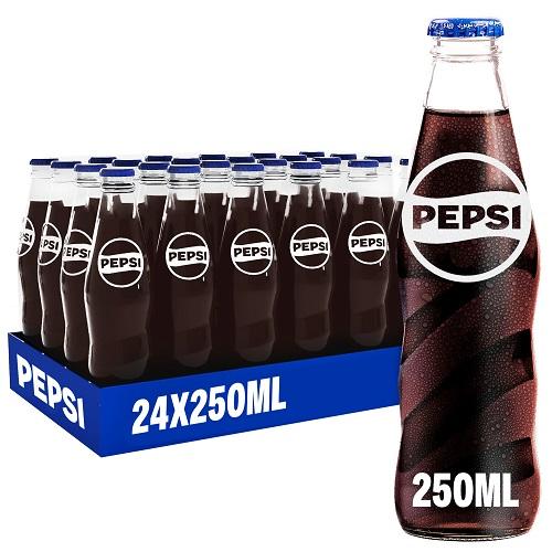 بيبسي مياه غازية زجاجة 250مل 24حبة