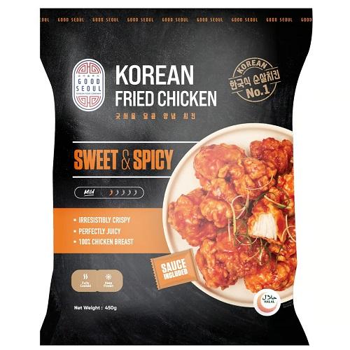 جود سيول دجاج مقلي كوري حار وحلو 450جم