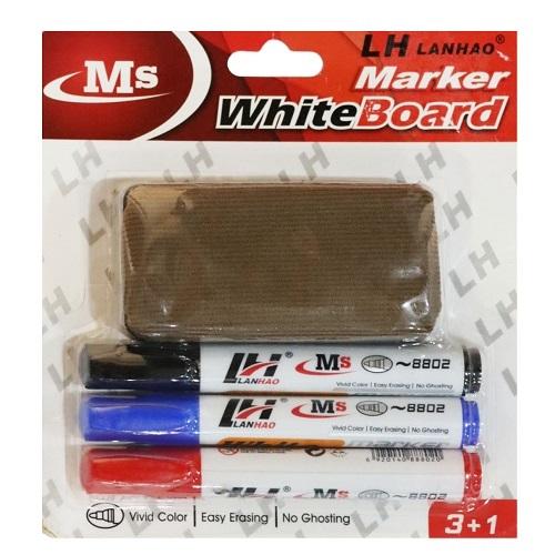 ام اس اقلام سبورة الوان مختلفة + ممحاة 3حبة