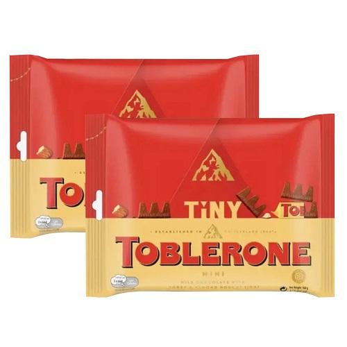 توبليرون شوكولاتة ميني بالحليب 168جم 2حبة