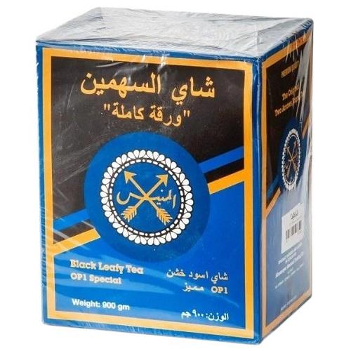 السهمين شاي اسود خشن ورقة كاملة 900جم