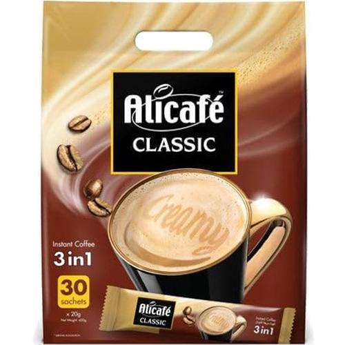 علي كافيه كلاسيك قهوة كريمي سريعة التحضير 3في1 20جم 30ظرف
