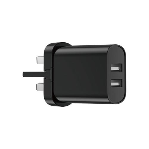 ويوو شاحن من سلسلة الشحن السريع بقدرة 2.1امبير راس بريطاني اسود