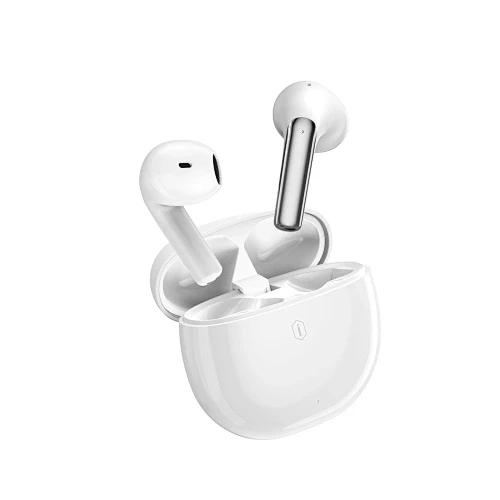 ويوو سماعات اذن لاسلكية مقاومة للماء مع تقنية تقليل الضوضاء ابيض