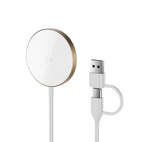 ويوو شاحن لاسلكي Qi2.0 ابيض