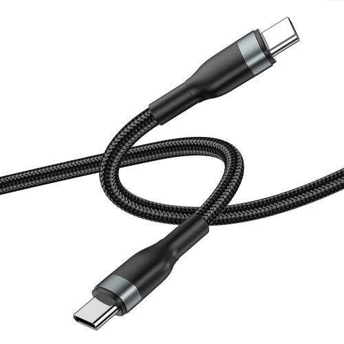 ويوو كابل USB C الي USB C للشحن السريع 100واط 2م اسود