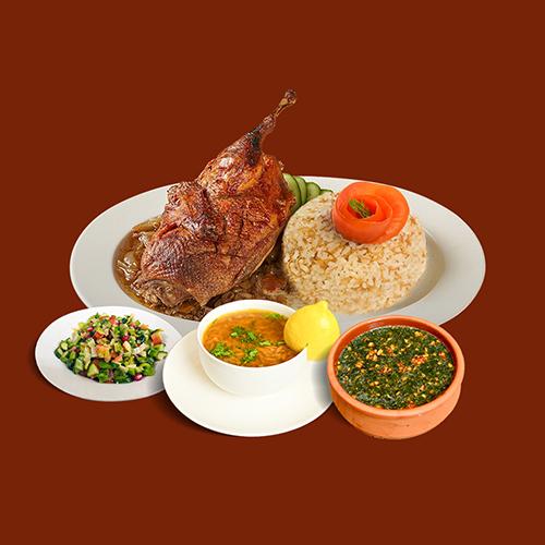 وجبة بط فرن