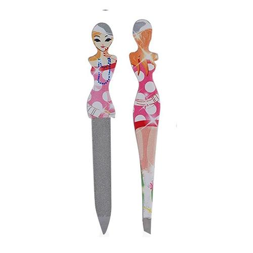 مجموعة اكسسوارات تجميل باللونين الاسود والاصفر