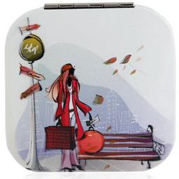 مجموعة اكسسوارات تجميل باللون الاحمر