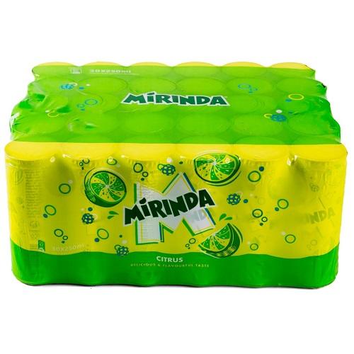 ميرندا مياه غازية بنكهة الحمضيات 250مل 30حبة