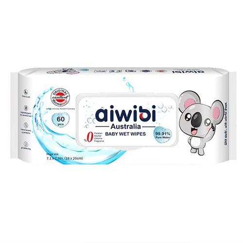 ايويبي مناديل مبللة للاطفال 60قطعه