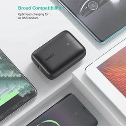 اوكي الترا كومباكت باور بانك 10000مللي امبير بمنفذين PD Type C وUSB QC3.0 بقدره 22.5واط