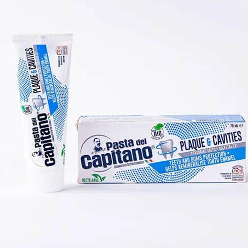 باستا ديل كابيتانو معجون اسنان للبلاك والتجاويف 75مل