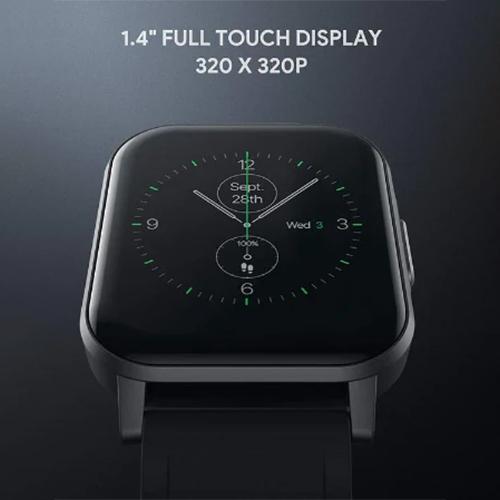 اوكي ساعة الذكية لتتبع اللياقة البدنية مع 12 وضع للنشاط IPX6 مقاومة للماء اسود