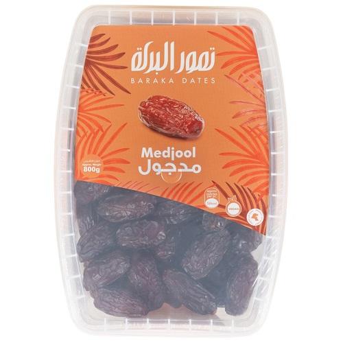 تمور البركة تمر مدجول علبة بلاستيك 800جم