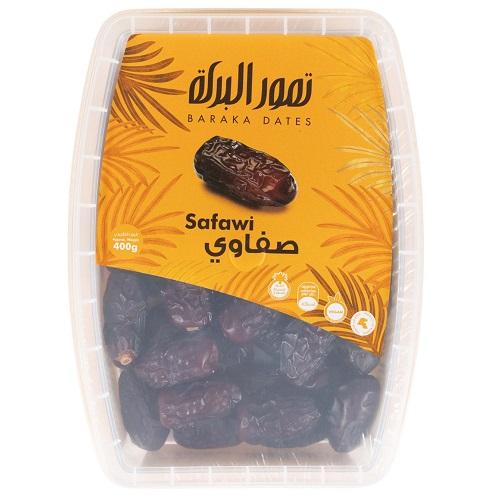 تمور البركة تمر صفاوي علبة بلاستيك 400جم