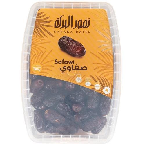 تمور البركة تمر صفاوي علبة بلاستيك 800جم
