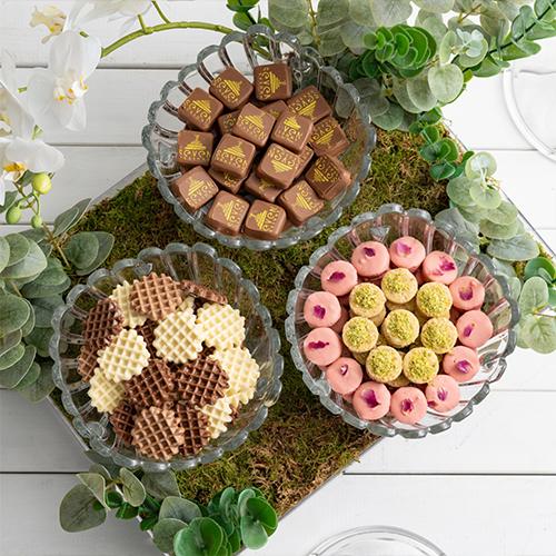 3 صواني كريستال