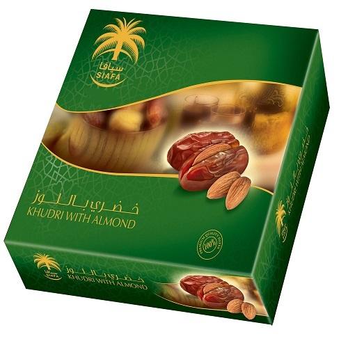 سيافا تمر خضري باللوز 300جم