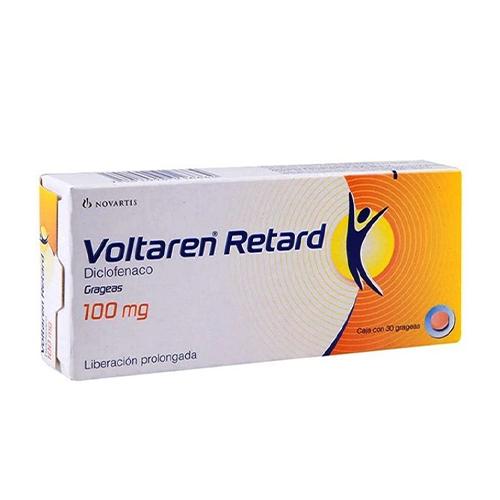 فولتارين ريتارد 100مجم ديكلوفيناك صوديوم مسكن ومضاد للالتهابات 30قرص مغلف
