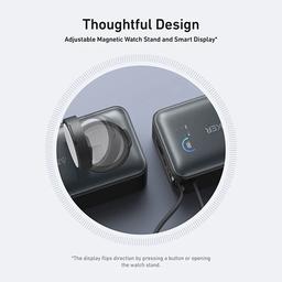 انكر ماج جو باور بنك 10000مللي امبير 35واط لساعة ابل وكابل مدمج Type C اسود موديل رقم.A1657H11 