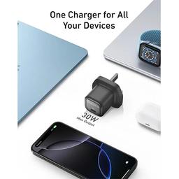 انكر شاحن زولو Type C PD 3.0 بقوة 30واط اسود موديل رقم.A2698K11