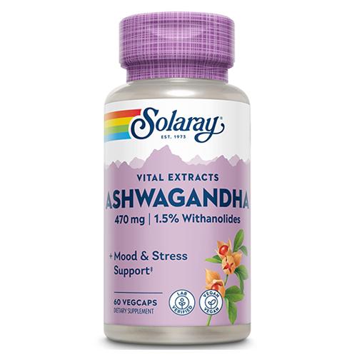 سولاراي اشواجاندا 470مجم مكمل غذائي 60كبسولة نباتية