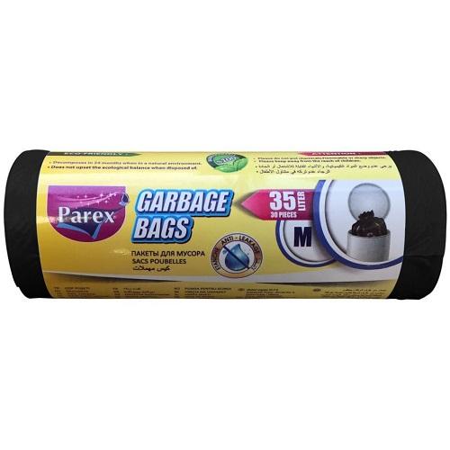 باريكس اكياس مهملات وسط 35لتر 55×60سم 30كيس