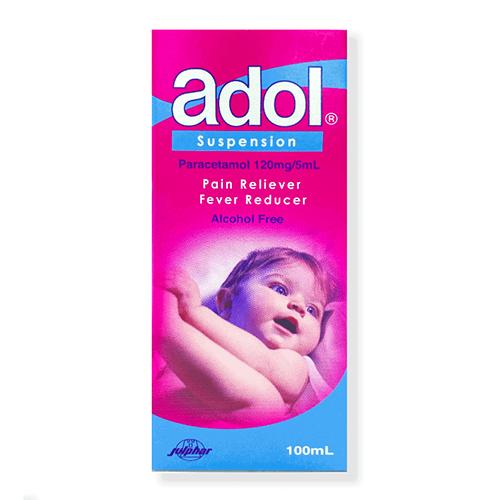 ادول باراسيتامول 120مجم/5مل مسكن الام وخافض حرارة للاطفال 100مل