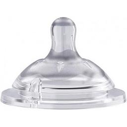 شيكو حلمة بيبرونة ستيب اب للاطفال بملمس طبيعي +4 شهور ذات تدفق قابل للتعديل قطعتين