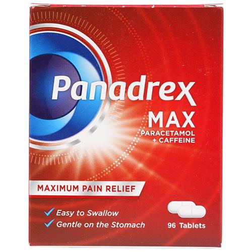 بانادريكس ماكس باراسيتامول + كافيين مسكن للالم 96قرص