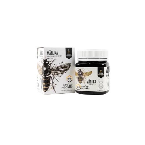 1839 عسل مانوكا فاخر بمعامل المانوكا22+ بمعامل قوة مانوكا971 250جم