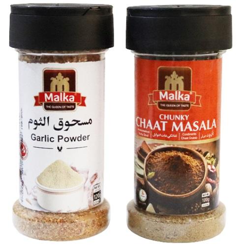 مالكا توابل ماسالا 100جم + مسحوق الثوم 120جم