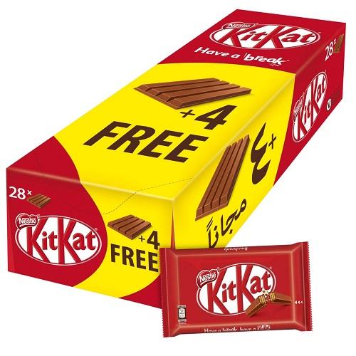 كيت كات شوكولاتة 4اصبع 36.5جم 24+4مجانا