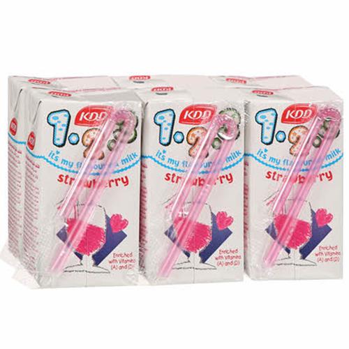 كي دي دي حليب بنكهة الفراولة 6×125مل