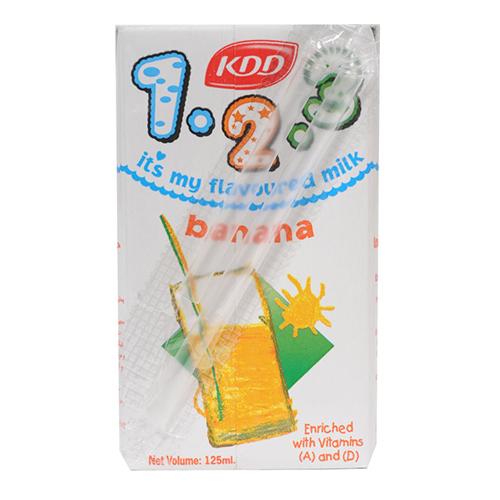 كي دي دي 123 حليب بنكهة الموز 125مل