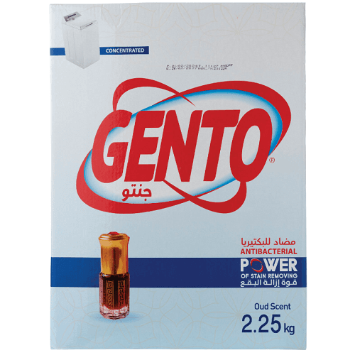 جنتو مسحوق غسيل عالي الرغوة برائحة العود 2.25كجم