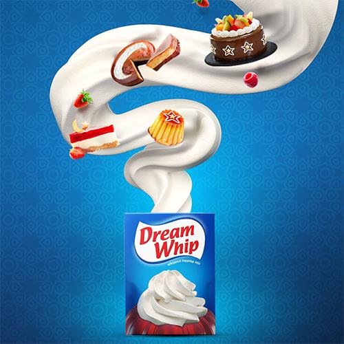 دريم ويب خليط كريمة مخفوقة بالفانيليا 2كيس 72جم