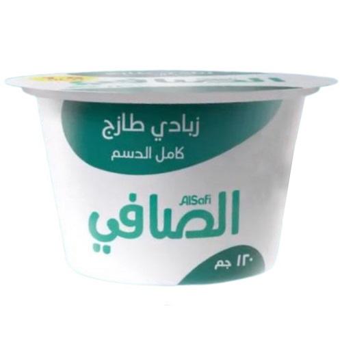 الصافي زبادي طازج كامل الدسم 120جم